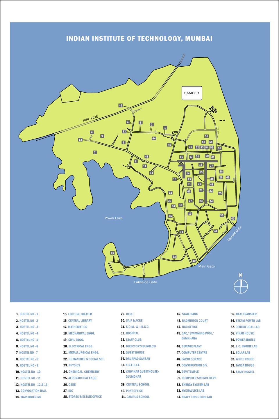 Campus Map  Indian Institute of Technology Bombay