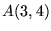 $A(3,4)$