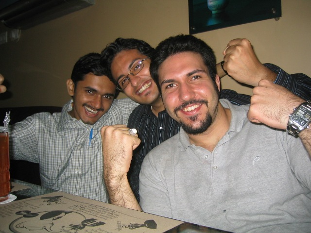 Me, Ganesh and Iman at infini-tea