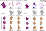 Local Scale Adaptation for Augmenting Hand Shape Models