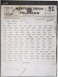 Zimmermann Telegram (Encrypted Version)